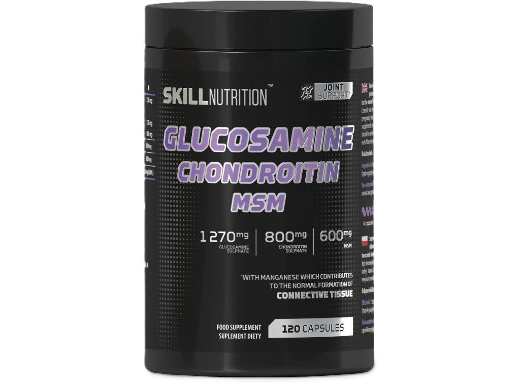 Glucozamină Condroitină MSM Skill Nutrition – 120 capsule