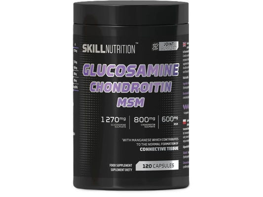 Glucozamină Condroitină MSM Skill Nutrition – 120 capsule