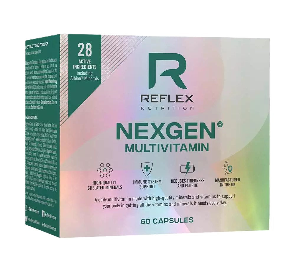Reflex Nutrition Nexgen Multivitamin – 60 capsule | Vitamine & Minerale Chelate + LactoSpore®